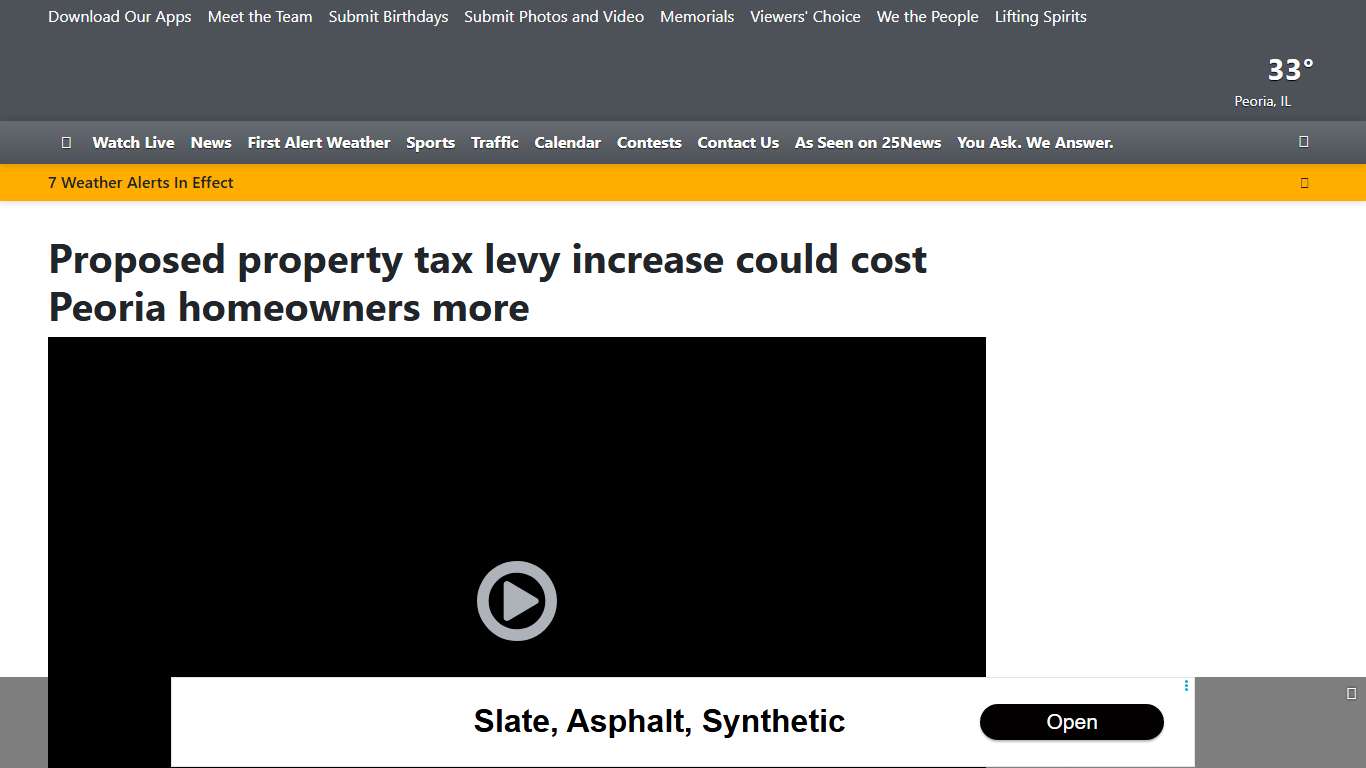 Proposed property tax levy increase could cost Peoria homeowners more